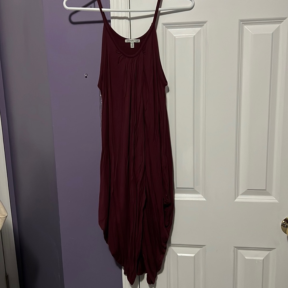 Burgundy dress